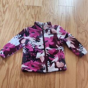 Columbia Pink and Black Fleece Jacket 18-24 Months